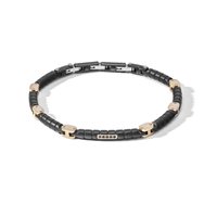 Bracciale Comete Uomo Module in Acciaio Diamante Black 0.025 Ct UBR 1157 - UBR 1157